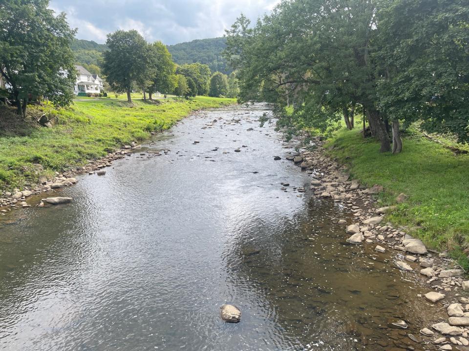 A photo of the Stonycreek River, taken at the swinging bridge along Water St. in Hooversville. For about 50 years, the borough drew water from the river as its municipal water source, but now the borough has completed the first part of a two-part project that brings water from the Quemahoning Reservoir into some borough homes through new water lines.