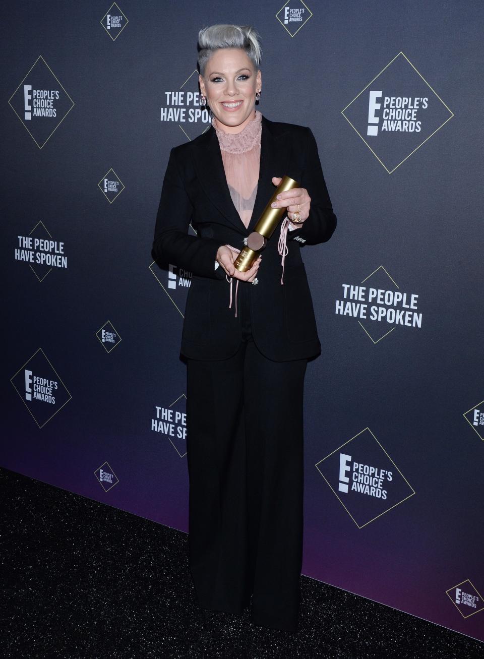 Pink et son award