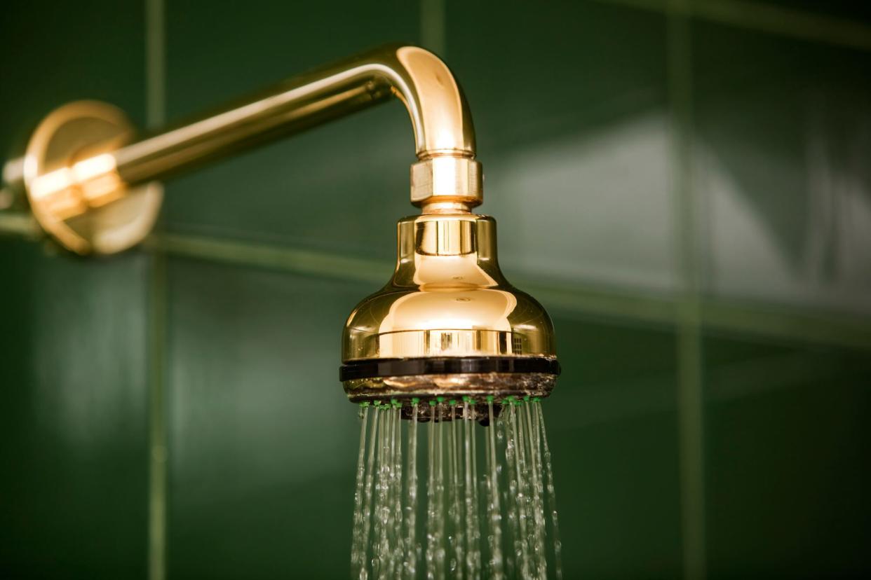 Shower head with running water