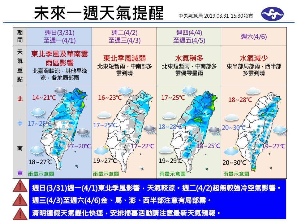 （取自中央氣象局臉書）