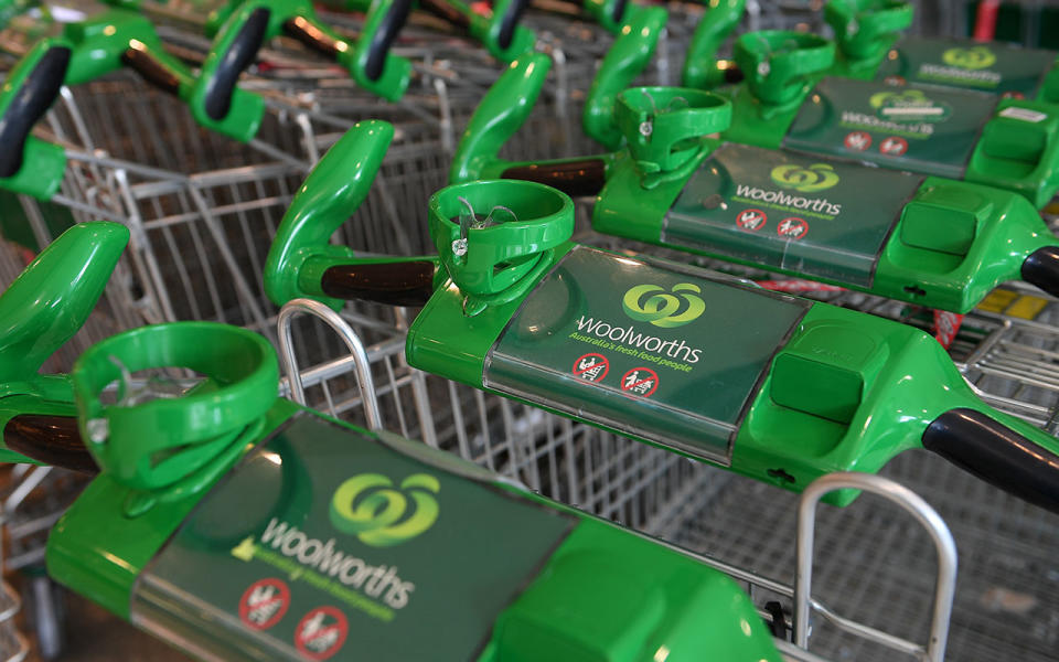 Woolworths trolleys. Source: Getty Images