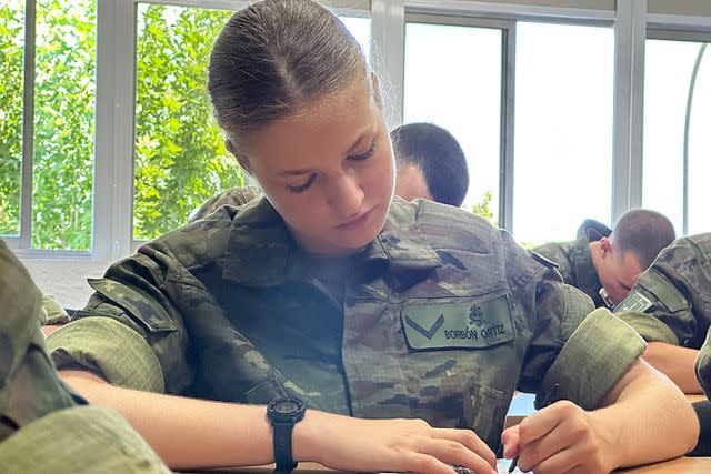 <p>Casa de S.M. el Rey</p> Princess Leonor sports her Army Uniform while in military training.