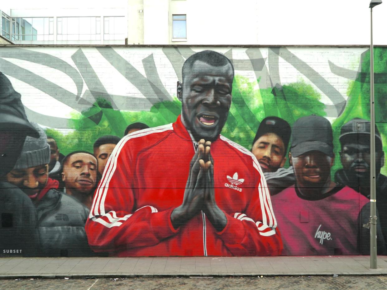 SUBSET's Stormzy mural, which has since been painted over: SUBSET