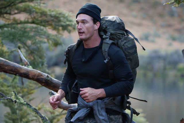 <p>FOX via Getty</p> Tyler Cameron is seen in an October episode of "Special Forces: World's Toughest Test"