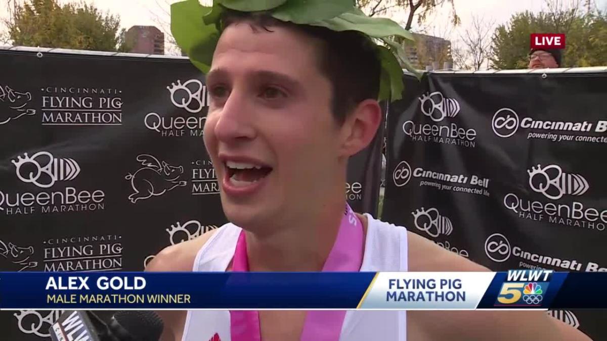 Alex Gold Flying Pig Marathon winner [Video]