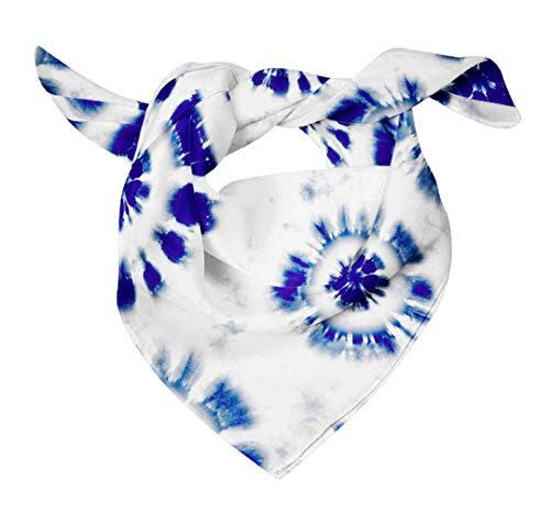 8) Tie-Dye Silk Printed Scarf