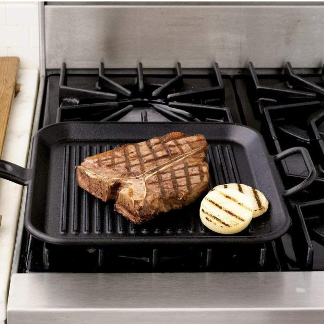 The Shopper-Loved Lodge Cast Iron Grill Pan Is $14 on