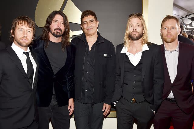 Lester Cohen/WireImage Chris Shiflett, Dave Grohl, Pat Smear, Taylor Hawkins and Nate Mendel of Foo Fighters