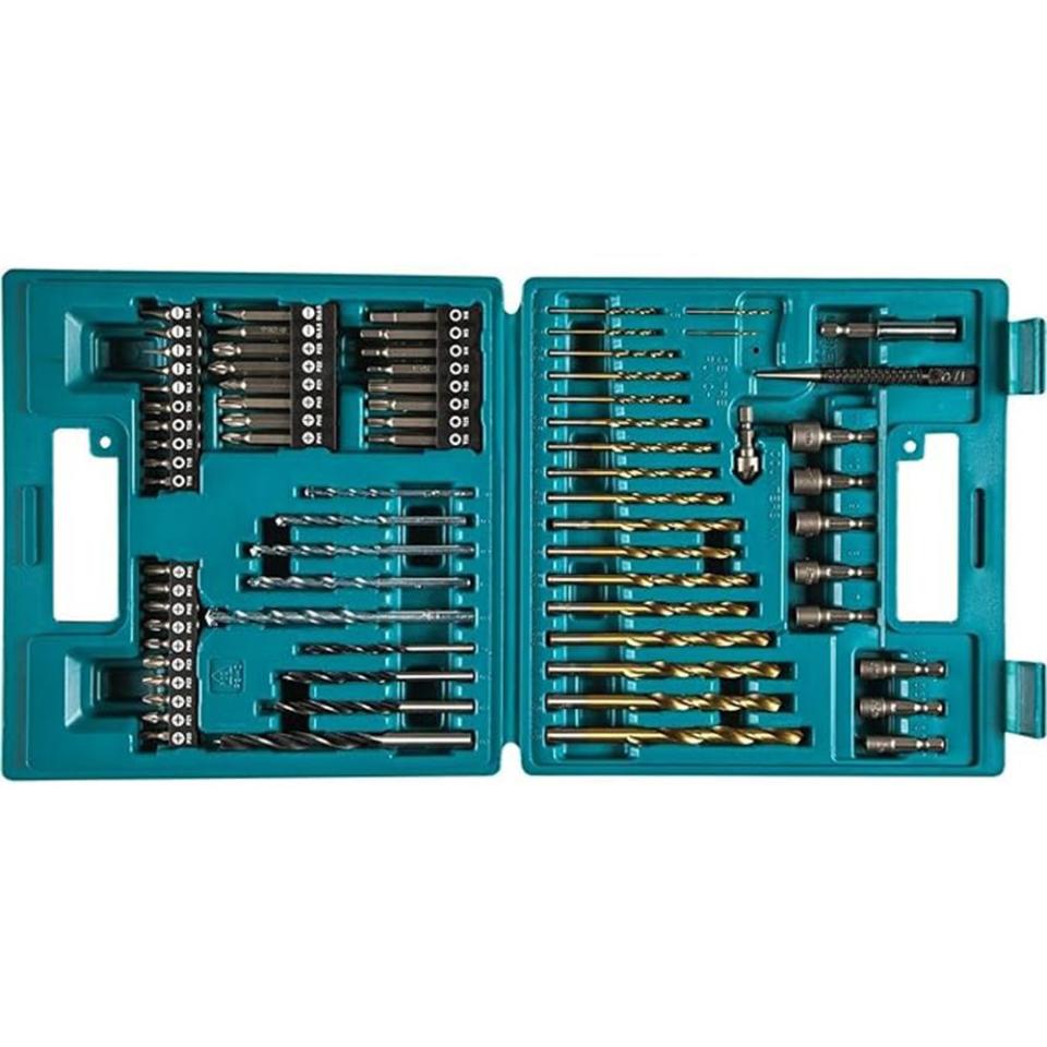 <p><a href="https://www.amazon.com/Makita-B-49373-Metric-Drill-Screw/dp/B01HIIFFH4/ref=sr_1_14?th=1&tag=syn-yahoo-20&ascsubtag=%5Bartid%7C10054.g.3318%5Bsrc%7Cyahoo-us" rel="nofollow noopener" target="_blank" data-ylk="slk:Shop Now;elm:context_link;itc:0;sec:content-canvas" class="link ">Shop Now</a></p><p>B-49373 75 PC Metric Drill and Screw Bit Set</p><p>$31.47</p>