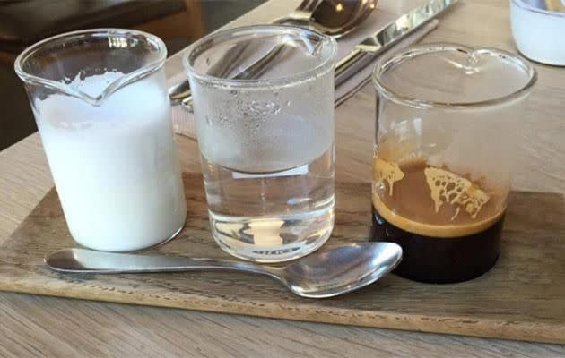 Deconstructed coffee. Photo: Jamila Rizvi/Facebook