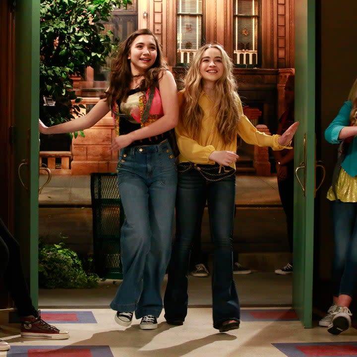 Chandler Freeman, Rowan Blanchard, Sabrina Carpenter and Sassy Savage in Girl Meets World