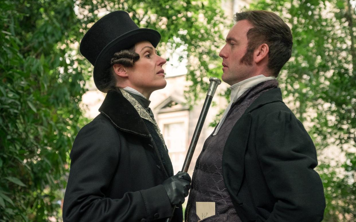 Suranne Jones as Anne Lister with Brendan Patricks as Thomas Ainsworth - WARNING: Use of this copyright image is subject to the terms of use of BBC Pictures' Digital Picture