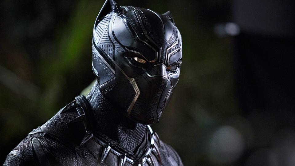 Chadwick Boseman in his high-tech supersuit in<em> Black Panther.</em> (Photo: Marvel Studios)