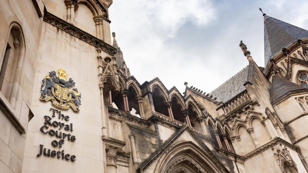  Exterior of the Royal Courts of Justice, High Court and Court of Appeal of England and Wales. 