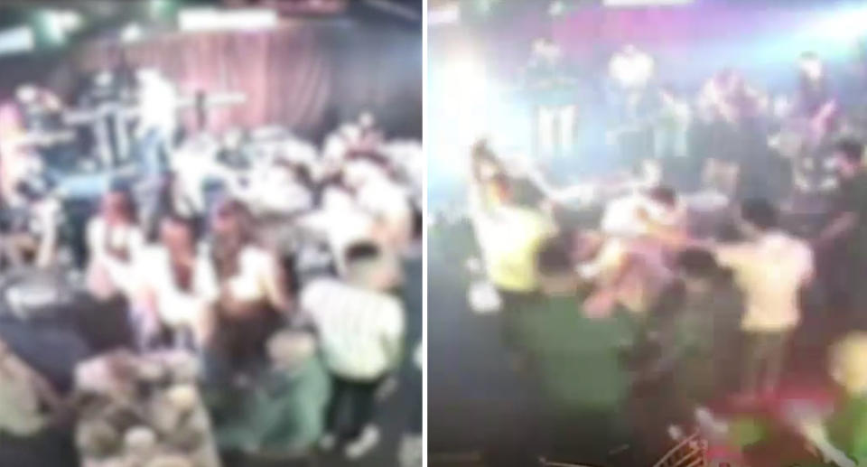 Dozens of patrons were filmed dancing and mingling together. Source: Liquor and Gaming NSW