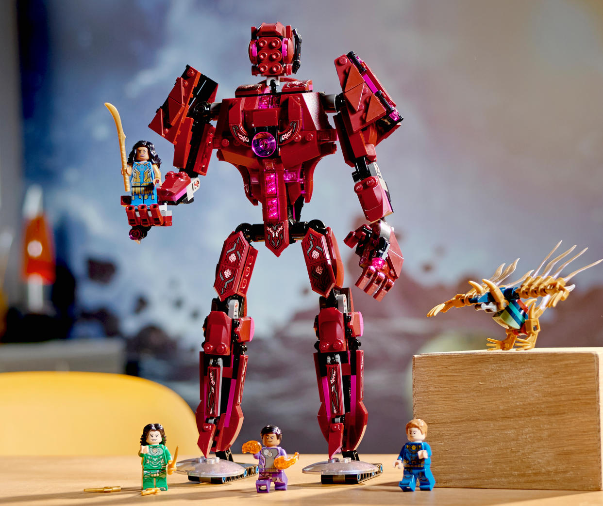 Arishem faces off with the Eternals in the new Lego set. (Photo: Lego)