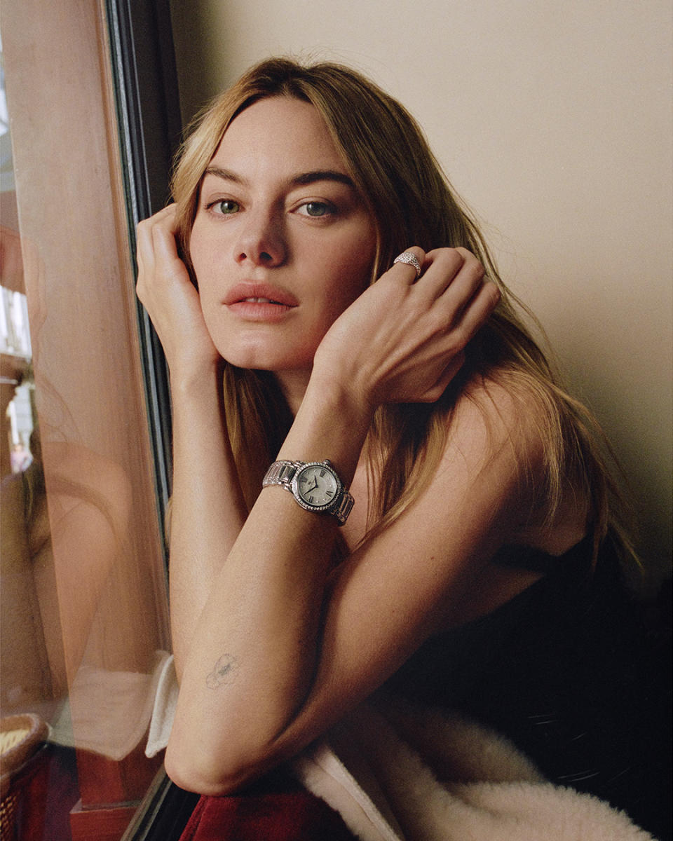 Camille Rowe for David Yurman's holiday 2022 social media campaign
