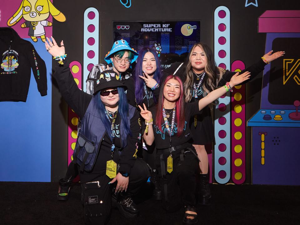 A picture of KREW at Vidcon.