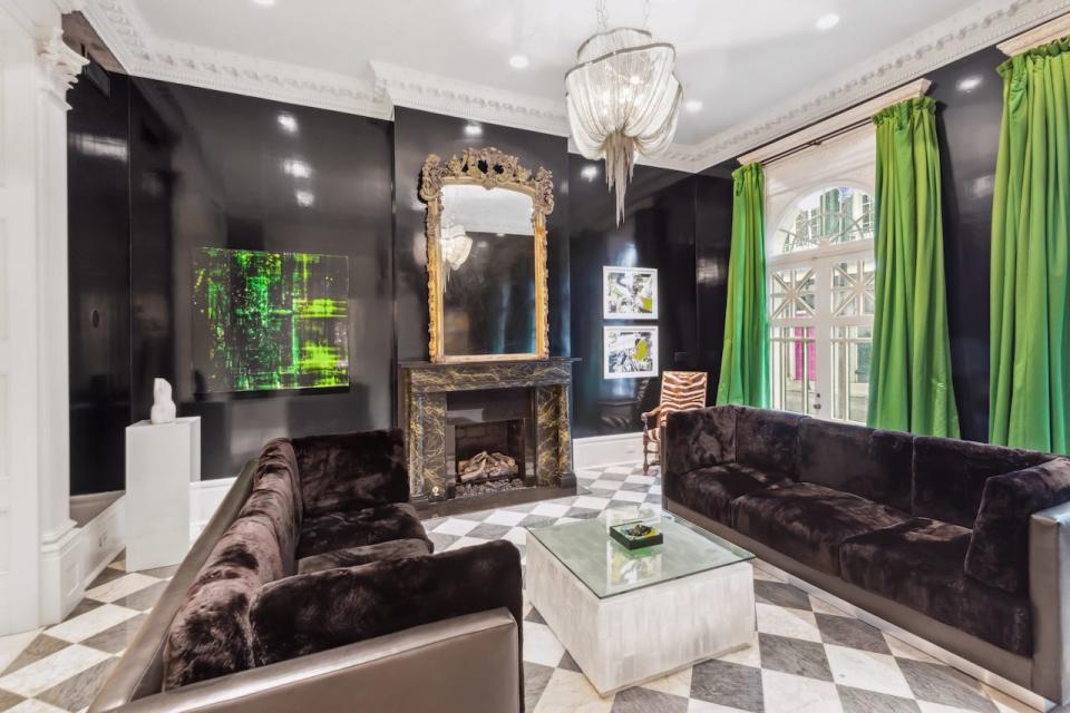 A living area space within the LaLaurie Mansion.