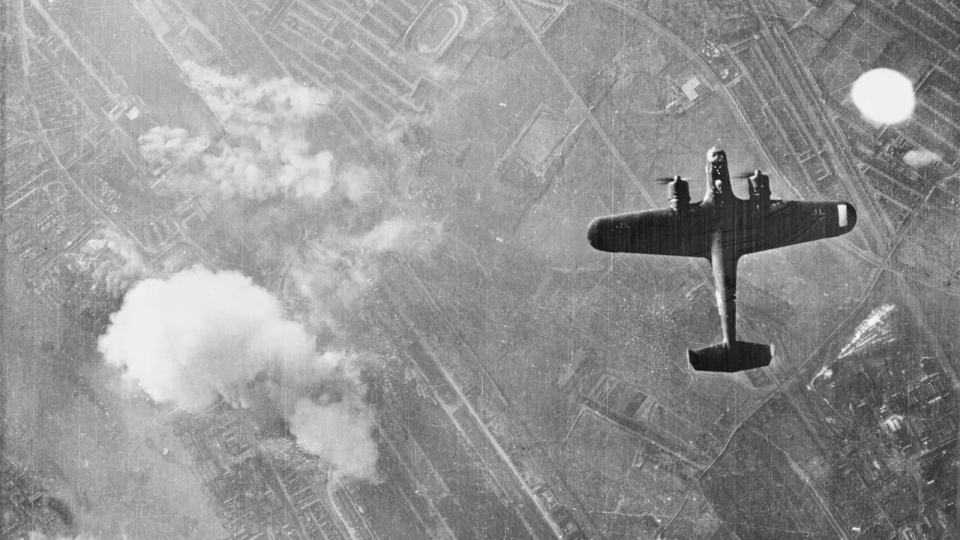 Avión alemán en la Segunda Guerra Mundial.