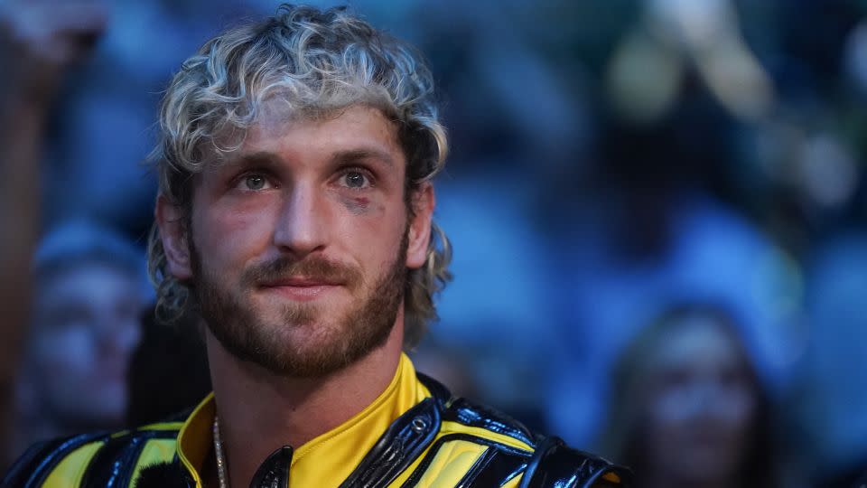 Logan Paul attends the fight between Jake Paul and Nate Diaz at the American Airlines Center on August 5, 2023. - Sam Hodde/Getty Images