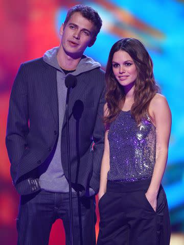 <p>Michael Tran/FilmMagic</p> Hayden Christensen and Rachel Bilson during the Spike TV's 2007 'Video Game Awards'