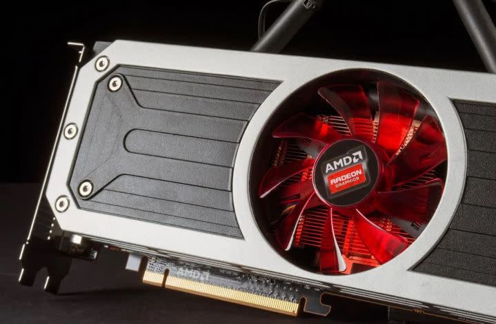 The AMD Radeon R9 290 graphics card.