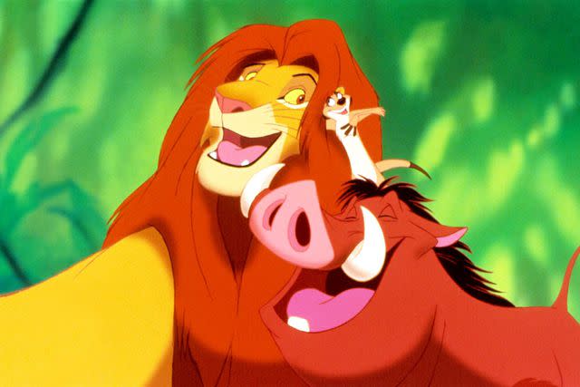 Everett Collection (L-R) Simba, Timon, and Pumbaa in 'The Lion King'