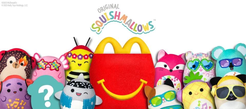 Squishmallows toys are coming to Happy Meals for a limited time starting Dec. 26.