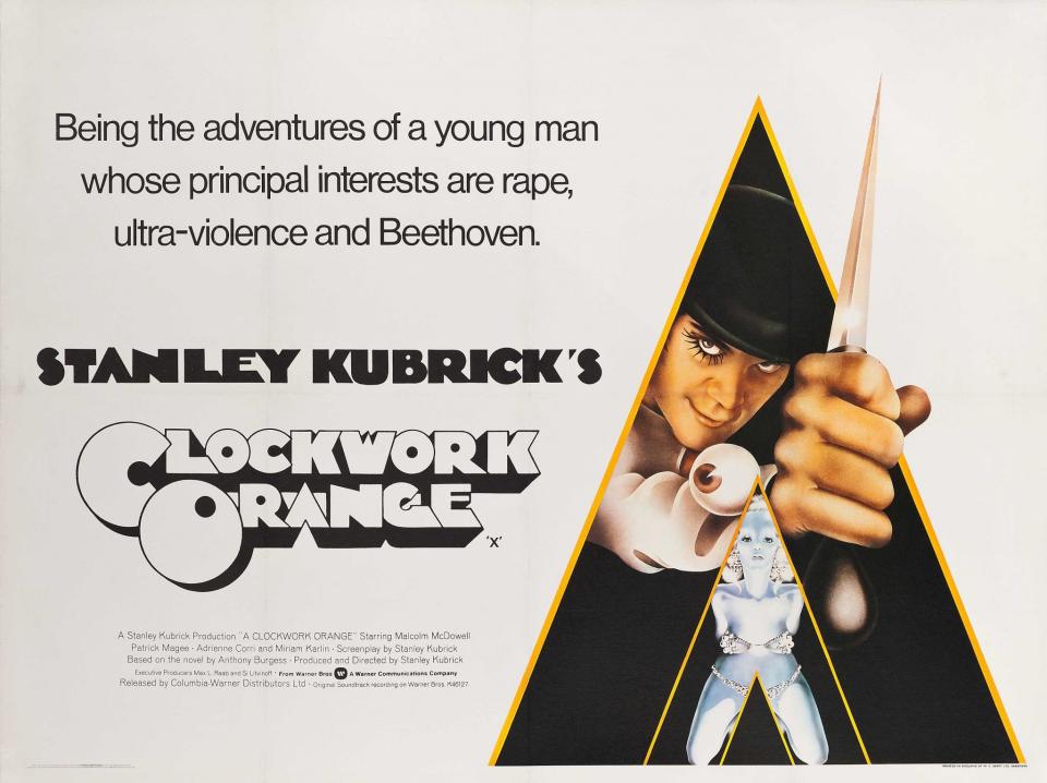 'A Clockwork Orange' poster (Credit: Warner Bros.)