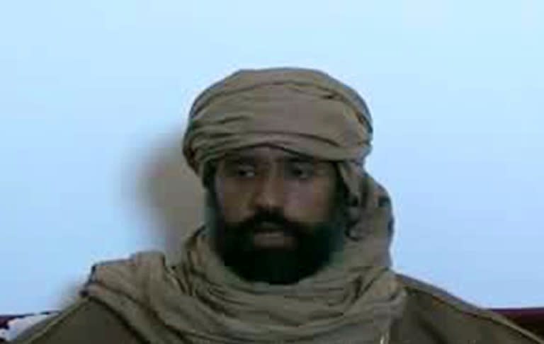 Seif al-Islam is seen making a video statement in Zintan following his arrest in 2011