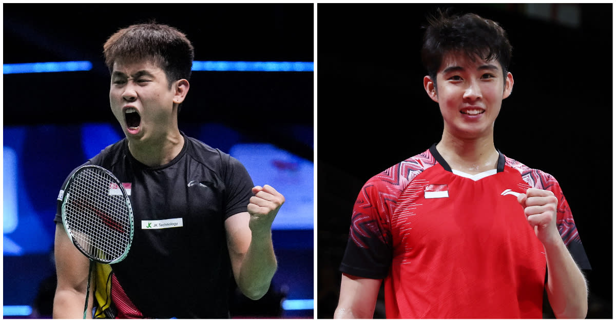 Brothers Loh Kean Hean (left) and Kean Yew won their round-of-32 matches at the 2022 BWF World Championships in Tokyo. (PHOTOS: Getty Images)