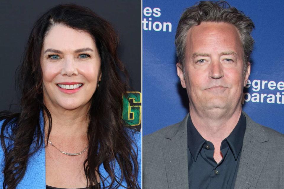 <p>Leon Bennett/Getty; Mark Sagliocco/Getty</p> Lauren Graham, Matthew Perry