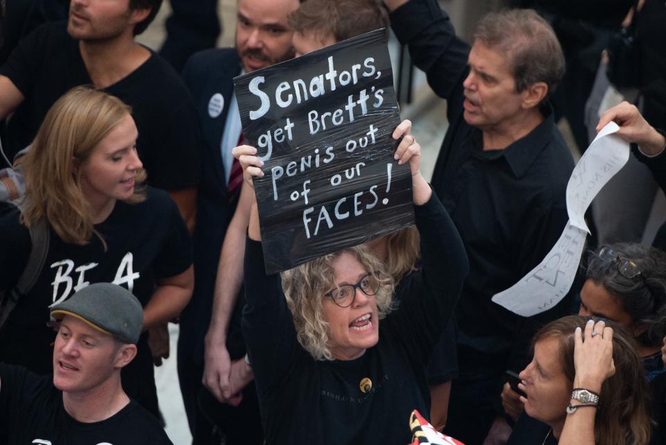 At 1:00 P.M. ET today, women across the country walked out of schools and offices to show support of sexual assault survivors and protest Brett Kavanaugh.