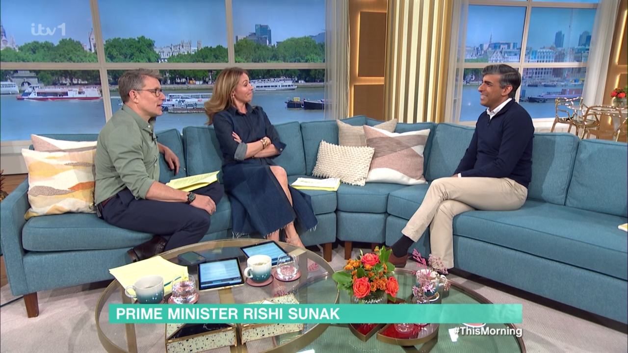 Rishi Sunak on This Morning 3rd July, 2024  (ITV)