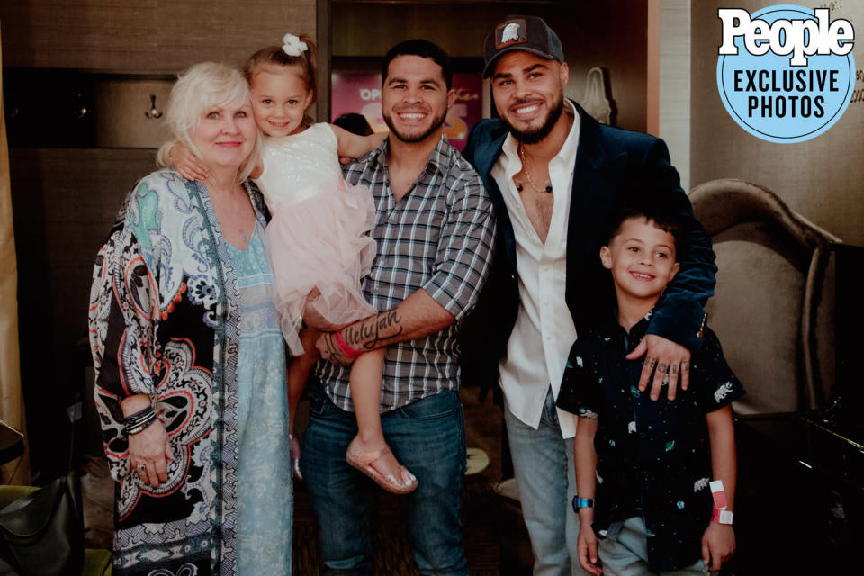 <p>This is my blood right here! My family! I couldn't imagine anyone else being by my side for this dream come true! To my sweet babies, Gracie and Isaac; my brother and collaborator, Micah; and my beautiful mom, Therese – I love you so much.</p>