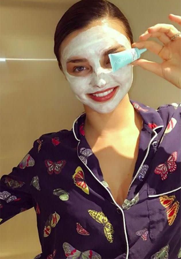 Miranda Kerr knows what's up when it comes to switching up her skincare. Photo: Instagram.