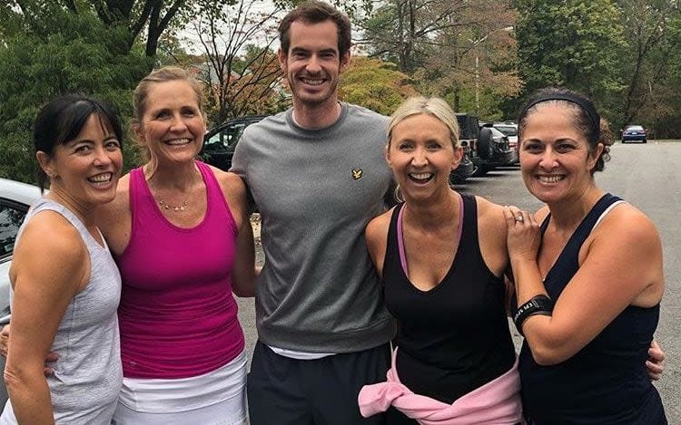 Murray made four players' day by helping them celebrate their birthdays - Instagram