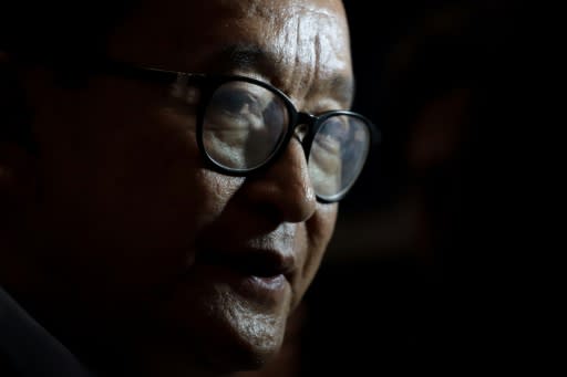 Cambodia's 70-year-old opposition leader in-exile Sam Rainsy had promised a dramatic return on November 9, Cambodia's Independence Day