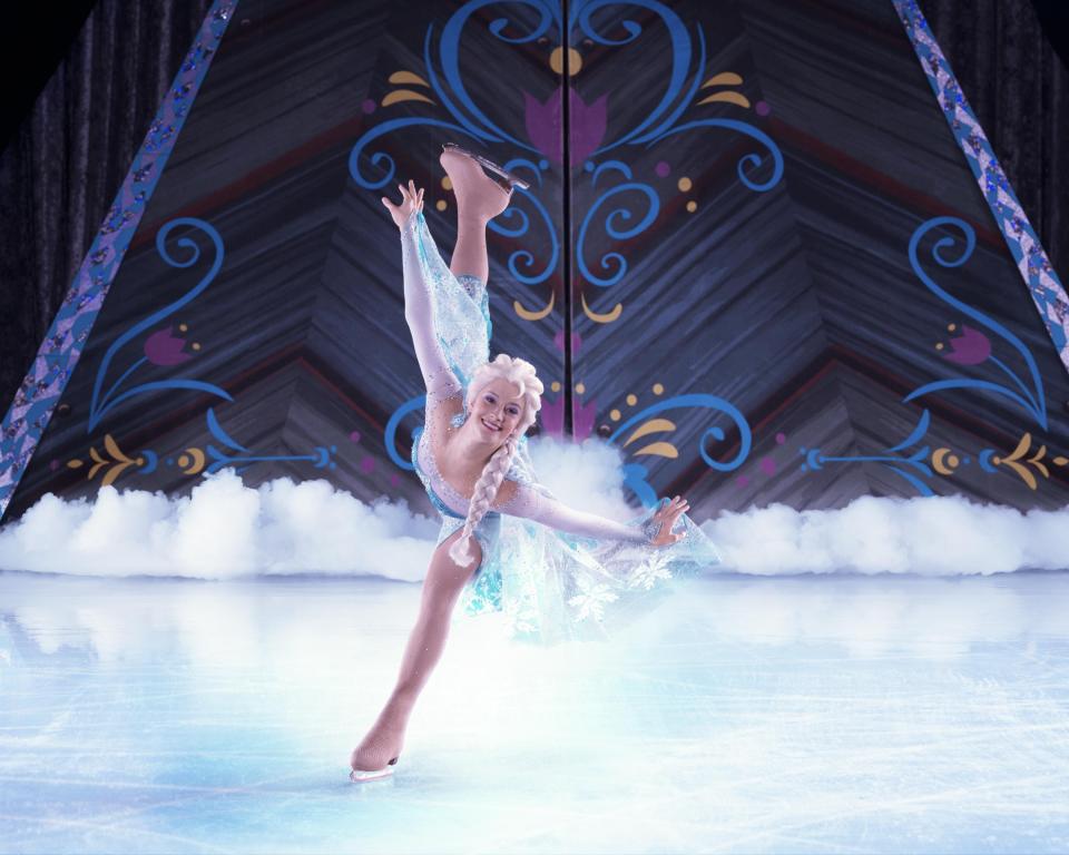 Elsa performs during “Disney On Ice presents Frozen.”