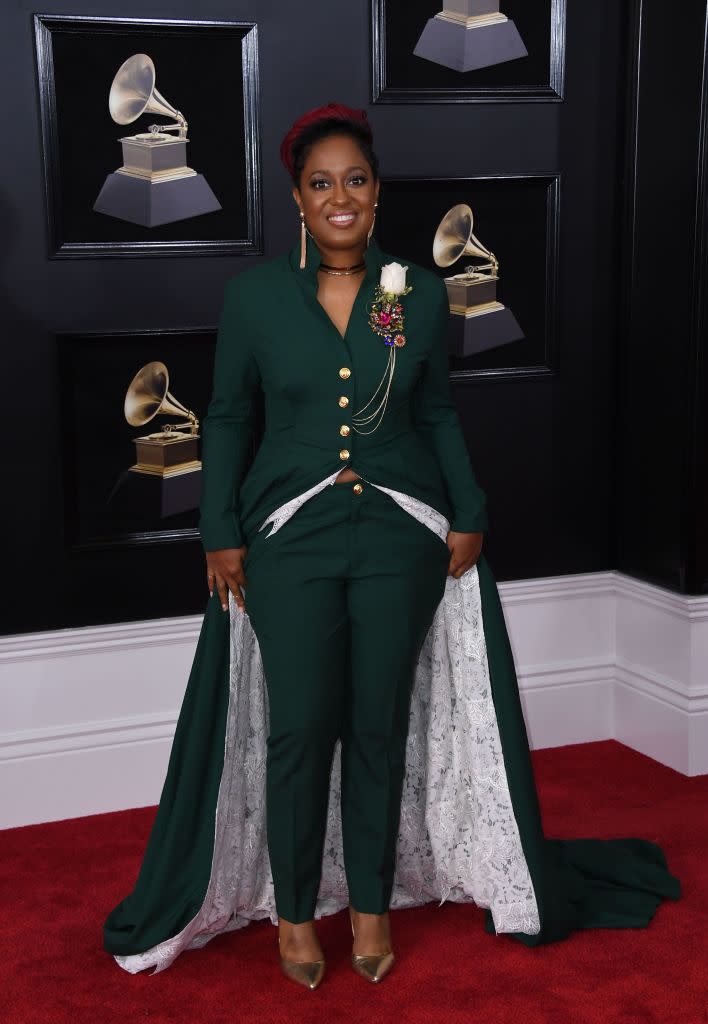 <p>Rapsody attends the 60th Annual Grammy Awards at Madison Square Garden in New York on Jan. 28, 2018. (Photo: John Shearer/Getty Images) </p>
