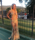 <p>Al igual que Muriega, la rubia, también integrante de ‘Bien Argentino’, estuvo nominada al premio a la ‘Mejor bailarina’. El atuendo de Noelia, ¡súper transparente!, fue un imán de miradas en la <em>red carpet</em>. – <em>Foto: <a rel="nofollow noopener" href="https://www.instagram.com/lauraubfal/" target="_blank" data-ylk="slk:Instagram/lauraubfal/;elm:context_link;itc:0;sec:content-canvas" class="link ">Instagram/lauraubfal/</a> </em> </p>