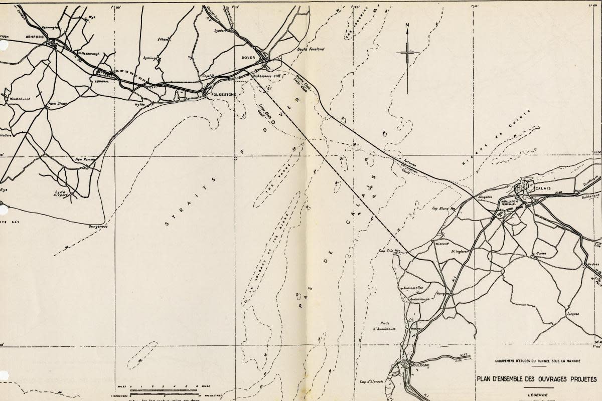 Channel Tunnels plans <i>(Image: Exeter University)</i>