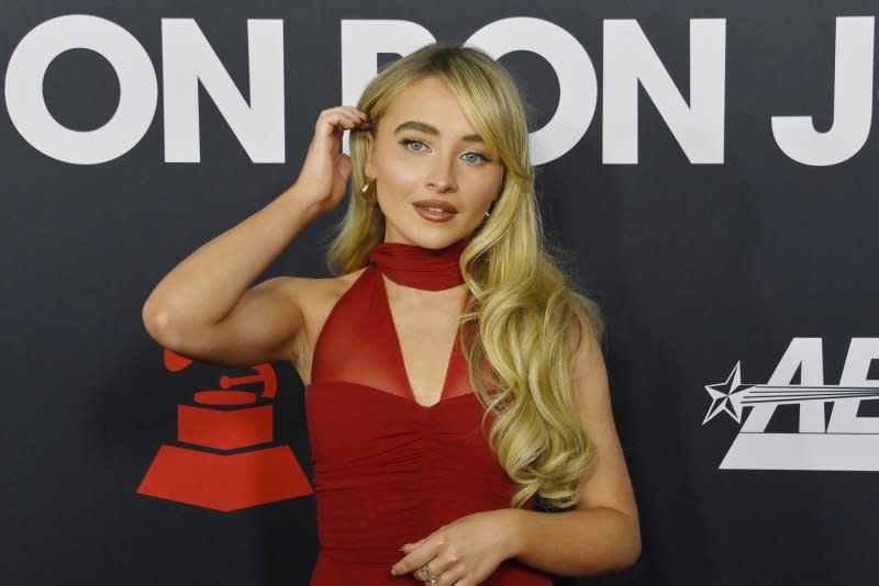Sabrina Carpenter attends the MusiCares Person of the Year gala honoring Jon Bon Jovi in February. File Photo by Jim Ruymen/UPI