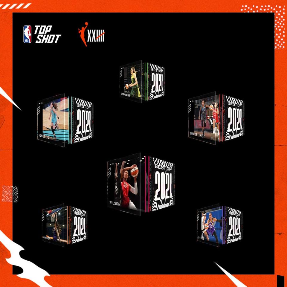 The first WNBA moments on NBA Top Shot will be available Friday.