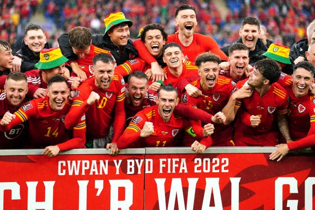 Wales celebrate