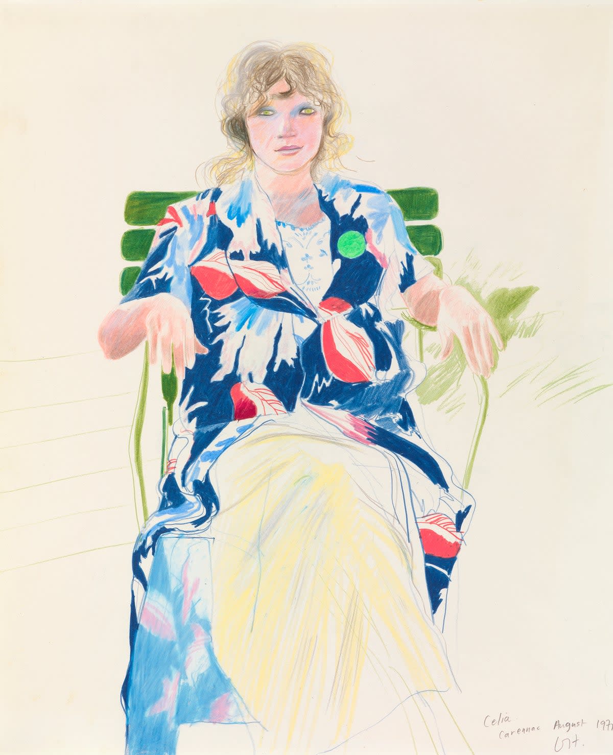 Celia, Carennac, August 1971 by David Hockney (Richard Schmidt)