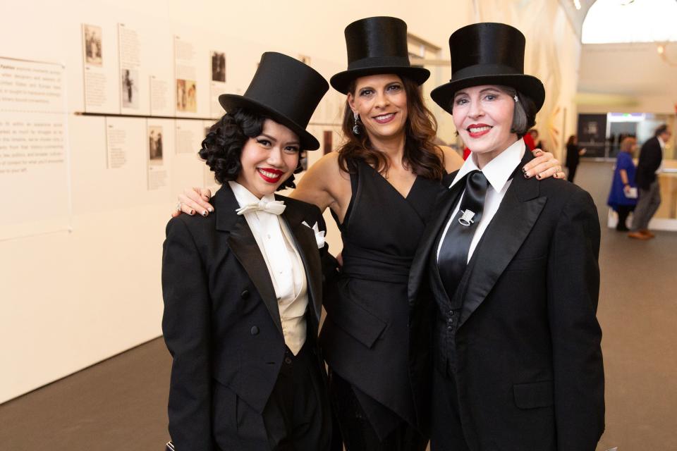 <h1 class="title">Raissa Bretaña, Michelle Finamore, and Gretchen Fenston Milliner.</h1><cite class="credit">Photo: Michael Blanchard</cite>