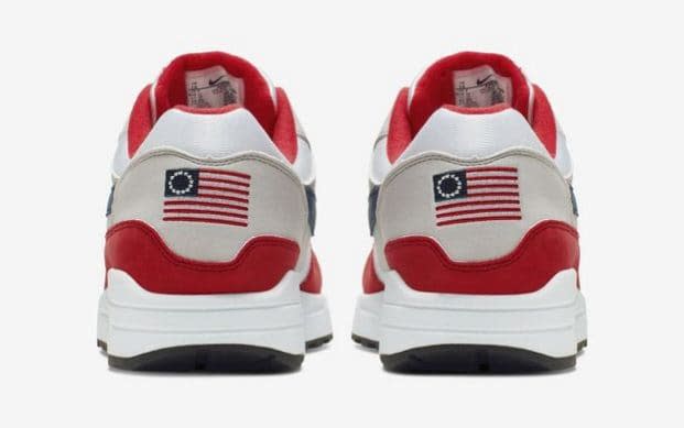 Nike sneakers featuring the colonial-era Betsy Ross flag have now been taken off the market - Nike