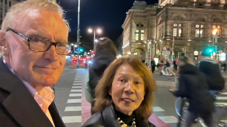 Bob and Helena Carr were in Vienna together when she suffered a fatal brain aneurysm. Picture: Supplied